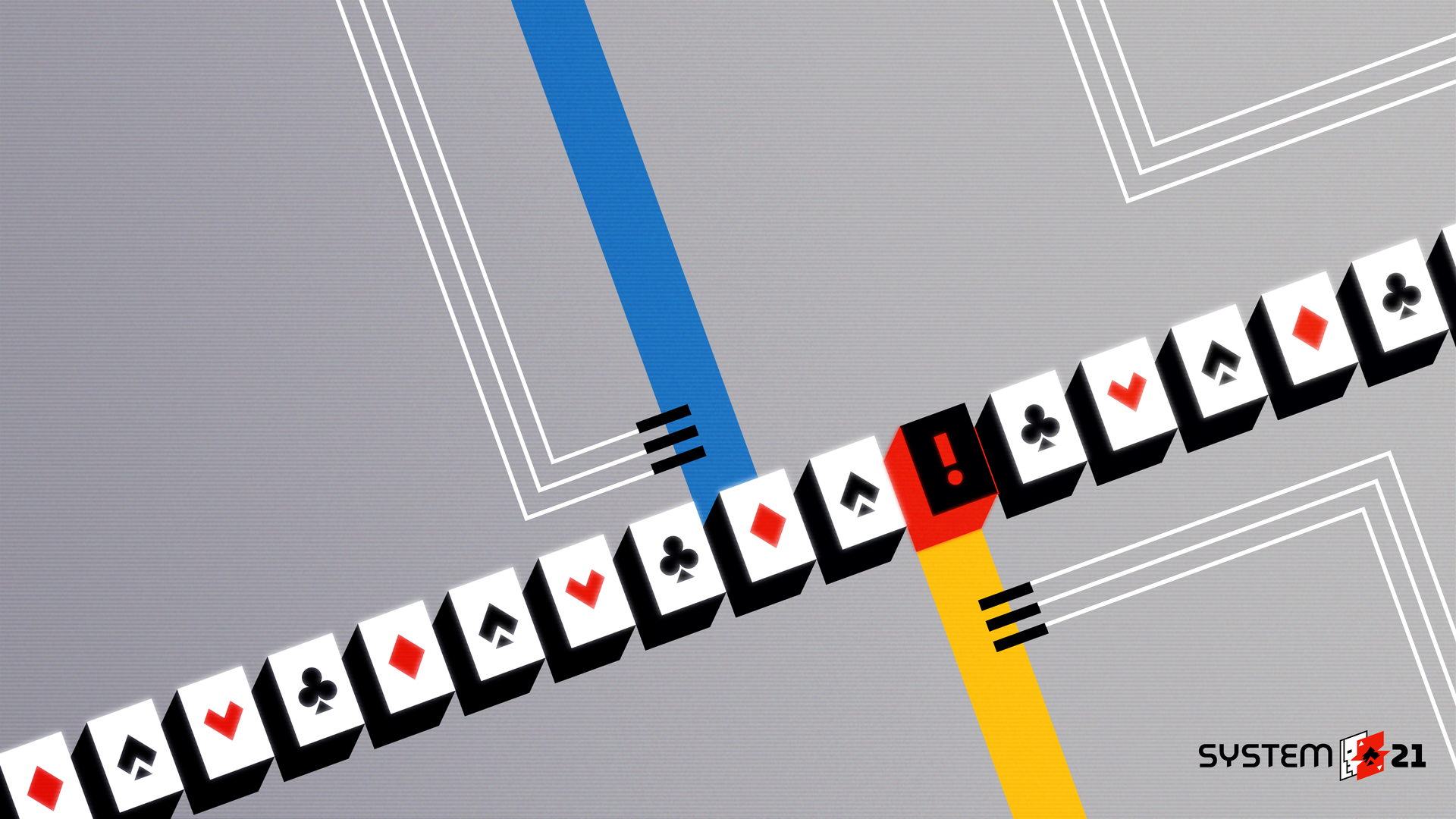 SYSTEM 21 wallpaper, the card queue